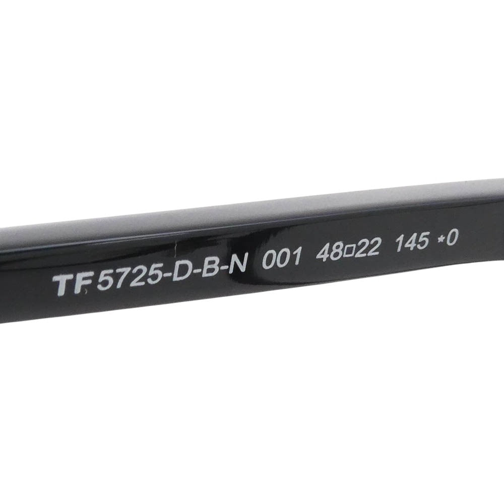 TOM FORD トムフォード TF5725-D-B-N イタリア製 度入り ウェリントン 眼鏡 メガネ アイウェア フレーム：ブラック系 48□22　145【中古】