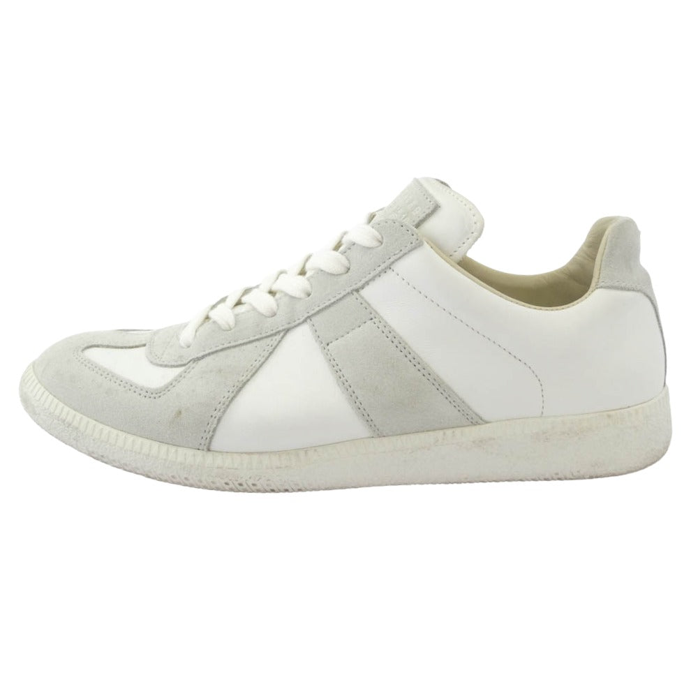 MAISON MARGIELA メゾンマルジェラ 22 イタリア製 REPLICA 70s sports shoes スポーツシューズ スニーカー ホワイト系 オフホワイト系 40【中古】