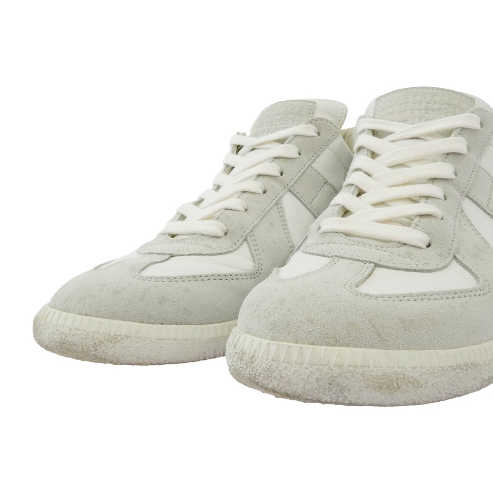 MAISON MARGIELA メゾンマルジェラ 22 イタリア製 REPLICA 70s sports shoes スポーツシューズ スニーカー ホワイト系 オフホワイト系 40【中古】