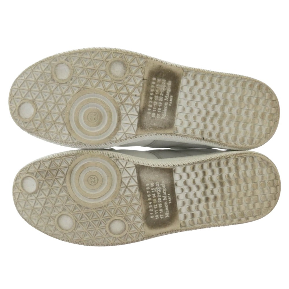 MAISON MARGIELA メゾンマルジェラ 22 イタリア製 REPLICA 70s sports shoes スポーツシューズ スニーカー ホワイト系 オフホワイト系 40【中古】