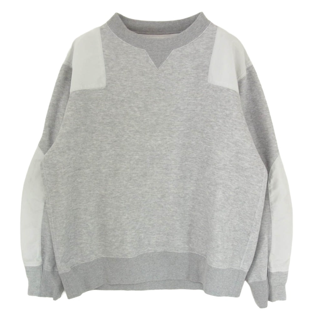Sacai サカイ 24AW 24-03567M Sponge Sweat Pullover スポンジ スウェット プルオーバー グレー系 1【中古】