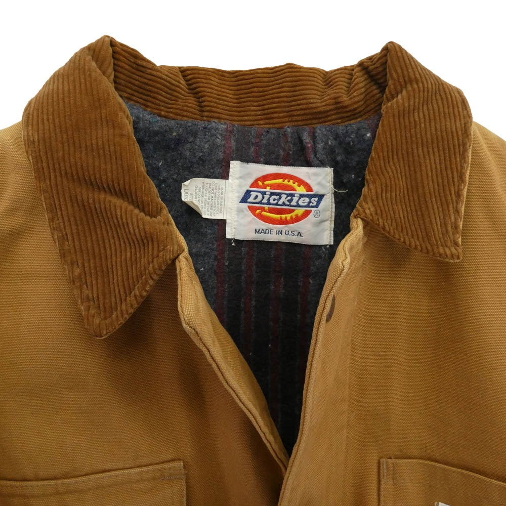 Dickies ディッキーズ USA製 ダックジャケット ブルゾン カバーオール ブラウン系 L【中古】