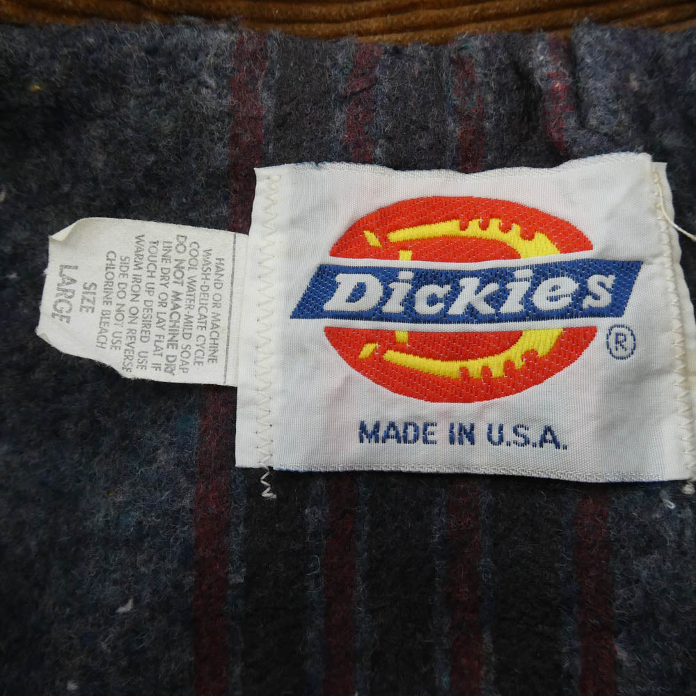 Dickies ディッキーズ USA製 ダックジャケット ブルゾン カバーオール ブラウン系 L【中古】