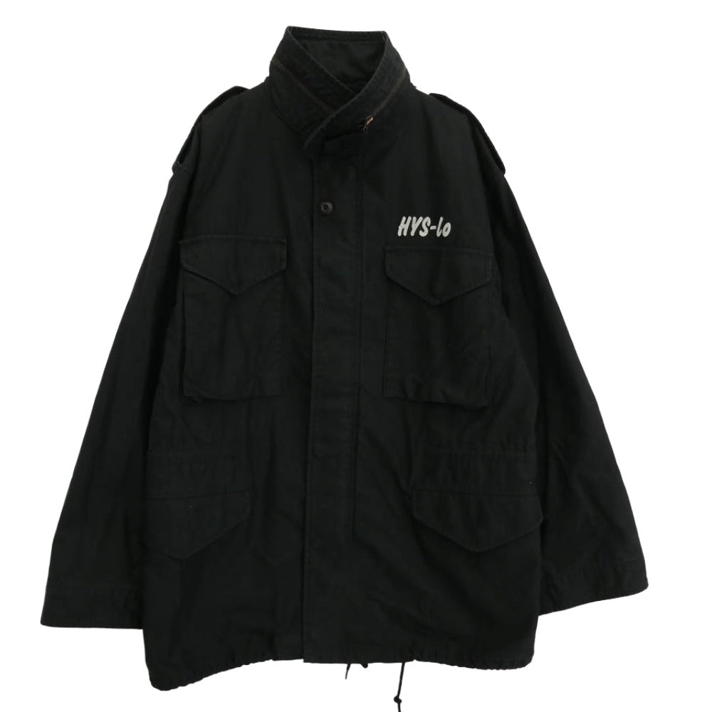 HYSTERIC GLAMOUR ヒステリックグラマー 22AW 02223AB21 TSUYOSHINOGUCHI 野口強 AGAINST THE WORLD M65 アゲインストザワールド フィールドジャケット ブラック系 L【中古】
