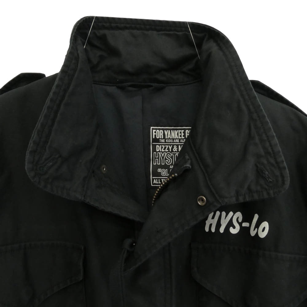 HYSTERIC GLAMOUR ヒステリックグラマー 22AW 02223AB21 TSUYOSHINOGUCHI 野口強 AGAINST THE WORLD M65 アゲインストザワールド フィールドジャケット ブラック系 L【中古】