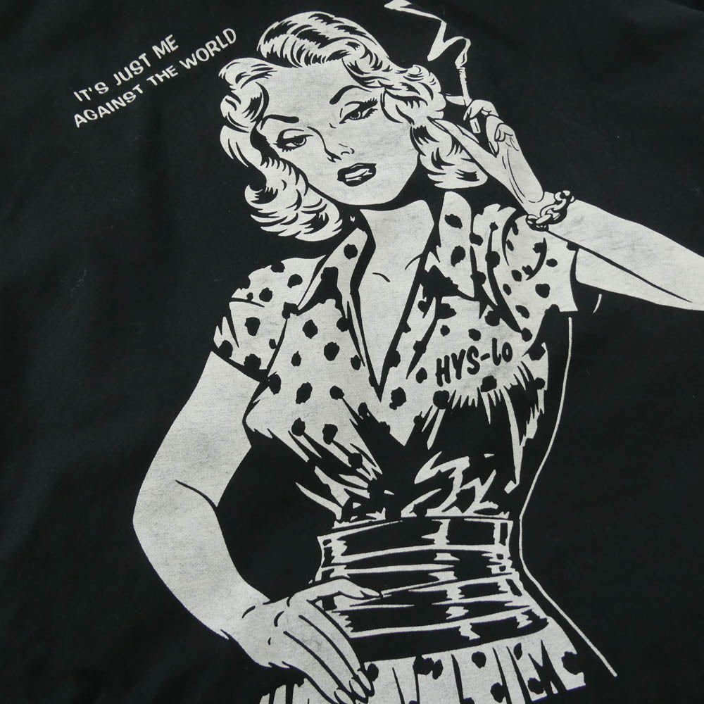 HYSTERIC GLAMOUR ヒステリックグラマー 22AW 02223AB21 TSUYOSHINOGUCHI 野口強 AGAINST THE WORLD M65 アゲインストザワールド フィールドジャケット ブラック系 L【中古】