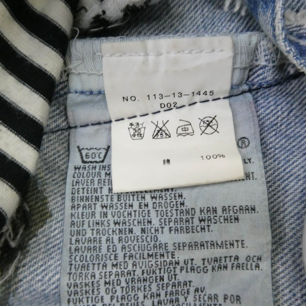 VINTI ANDREWS ヴィンティアンドリュース リメイク クラッシュ加工 デニムパンツ ライトブルー系 W32 L30【中古】