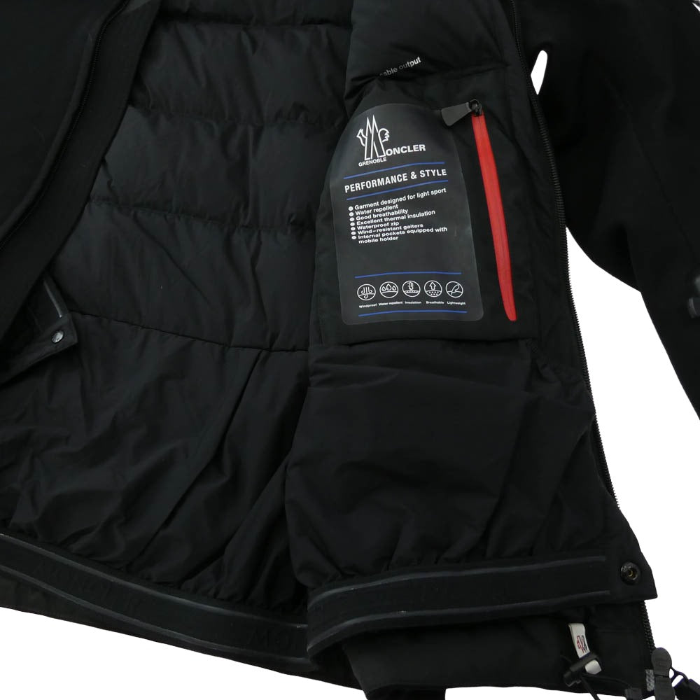 MONCLER モンクレール 17AW H20971A50740 53063 モンクレールジャパンタグ GRENOBLE PRAZ ストレッチ ナイロン ライナー ダウンジャケット ブラック系 3【中古】