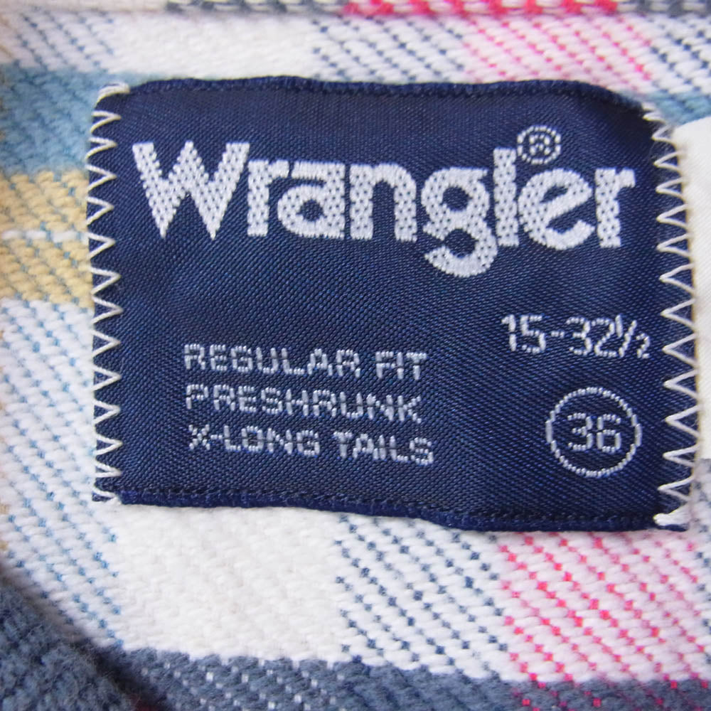 N.HOOLYWOOD エヌハリウッド S9093 ×Wrangler ラングラー ヘビーフランネル ウエスタン 長袖 シャツ レッド系 36【中古】