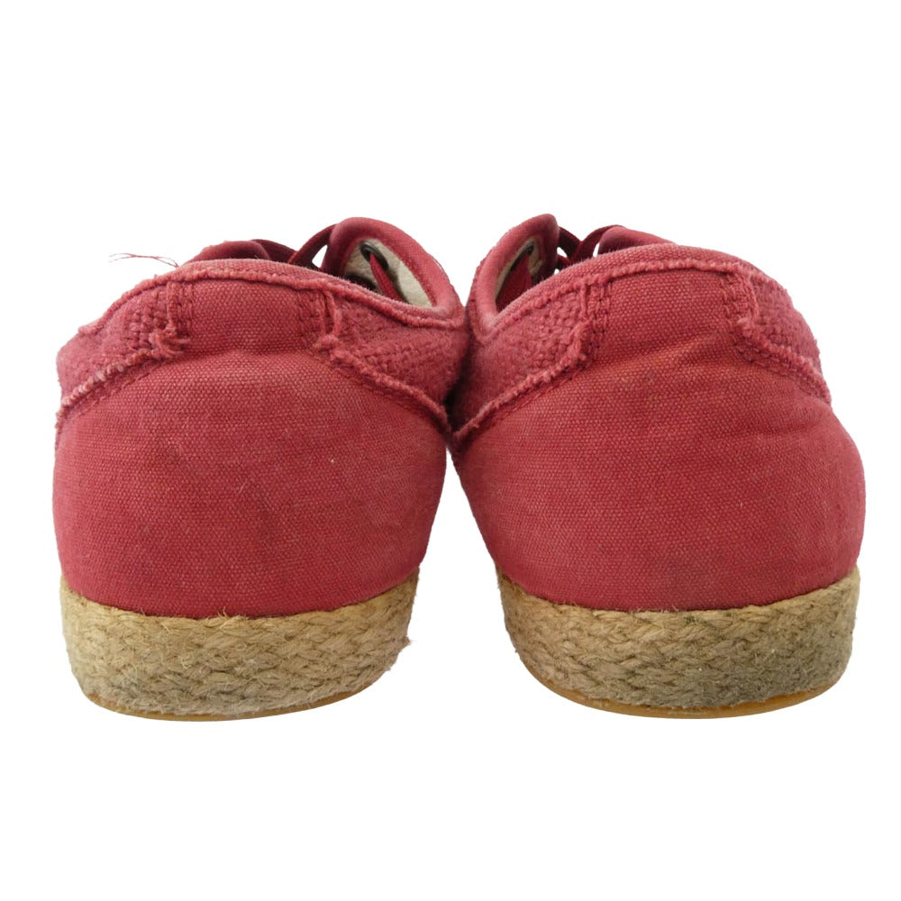 DOLCE&GABBANA ドルチェアンドガッバーナ SPORT キャンバス ローカットスニーカー レッド系 6.5【中古】