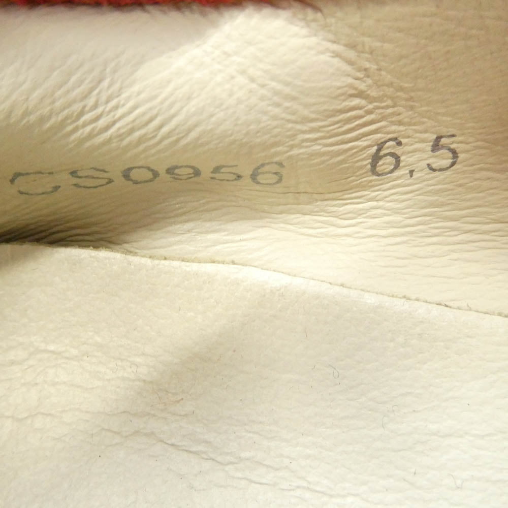 DOLCE&GABBANA ドルチェアンドガッバーナ SPORT キャンバス ローカットスニーカー レッド系 6.5【中古】