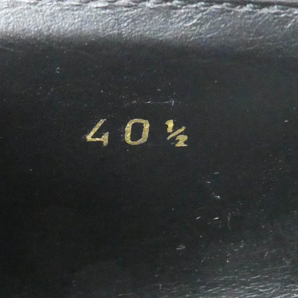 JIMMY CHOO ジミーチュウ スター スタッズ レザー ローファー ブラック系 40.5【中古】