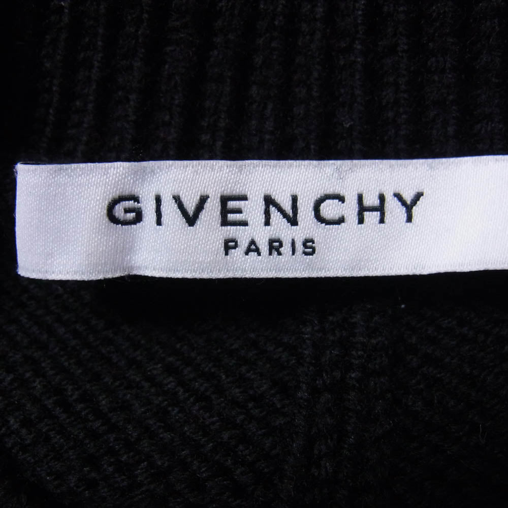 GIVENCHY ジバンシィ 17AW 17F 7604 524 スター クルーネック ニット セーター ブラック系 M【中古】