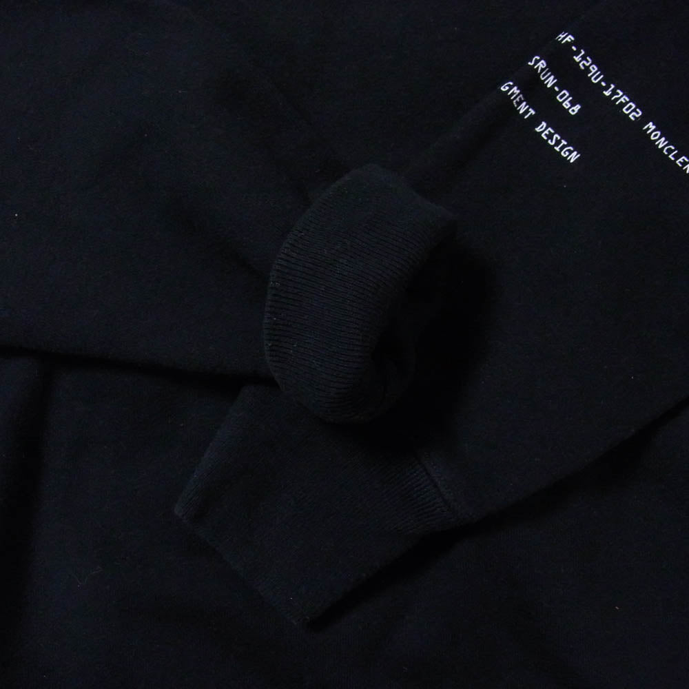 MONCLER モンクレール 18AW D209U8040250 × FRAGMENT DESIGN MAGLIA フラグメント マグリア クルーネックスウェット ブラック系 S【中古】