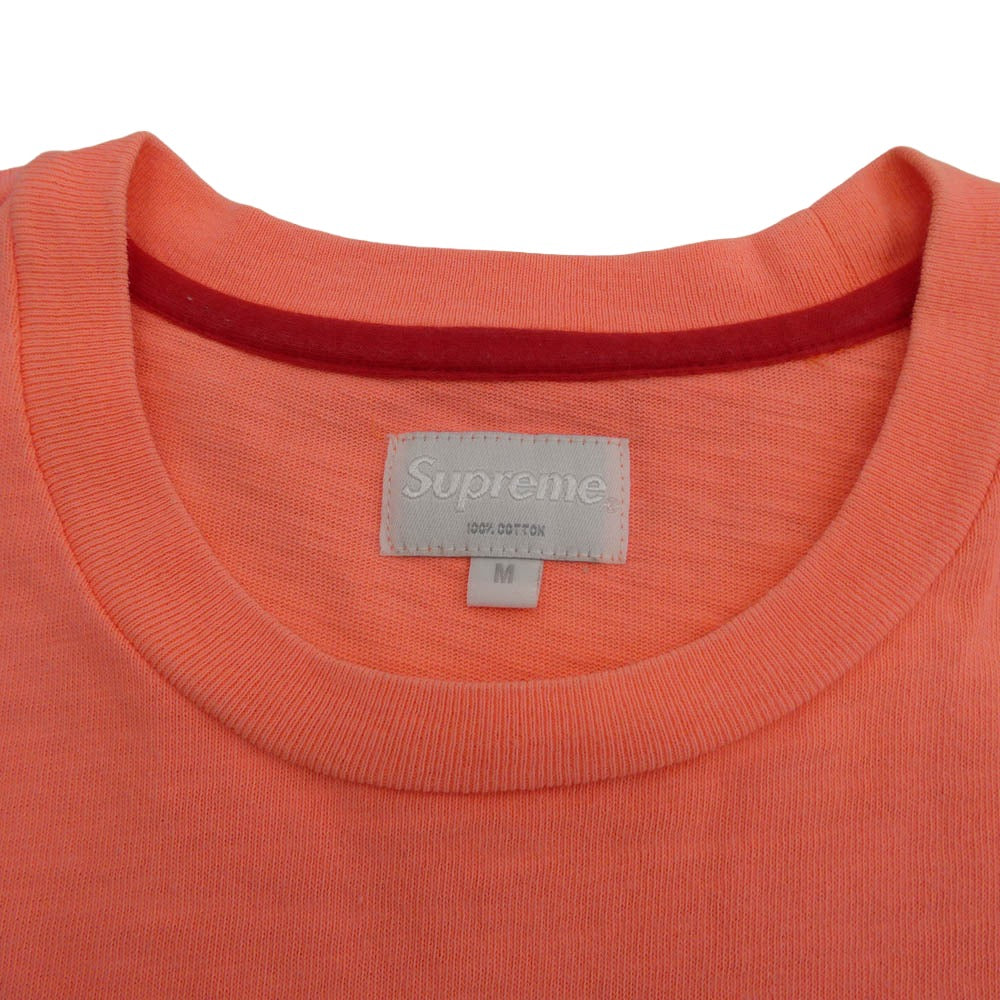 Supreme シュプリーム 15SS Coliseum Top コロシアム ヘビーオンス スラブコットンボディー 半袖 Tシャツ 蛍光オレンジ系 M【中古】