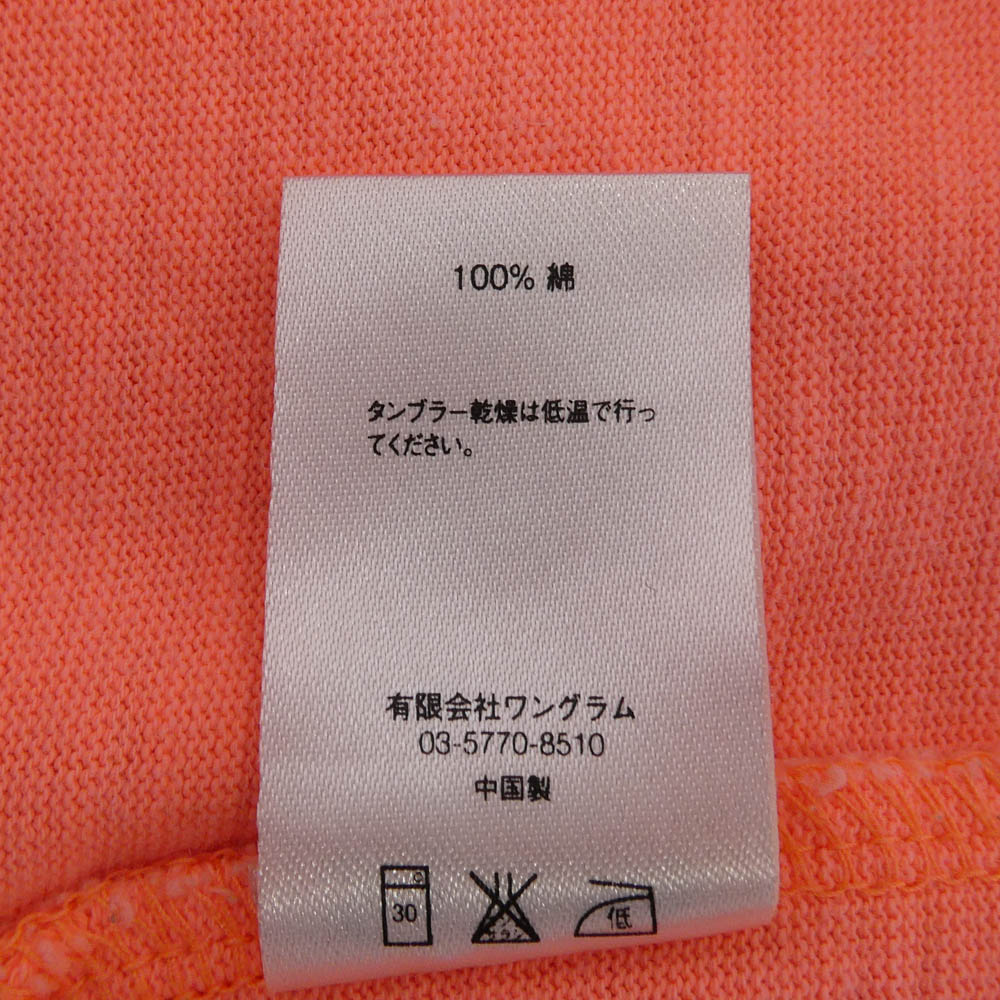 Supreme シュプリーム 15SS Coliseum Top コロシアム ヘビーオンス スラブコットンボディー 半袖 Tシャツ 蛍光オレンジ系 M【中古】