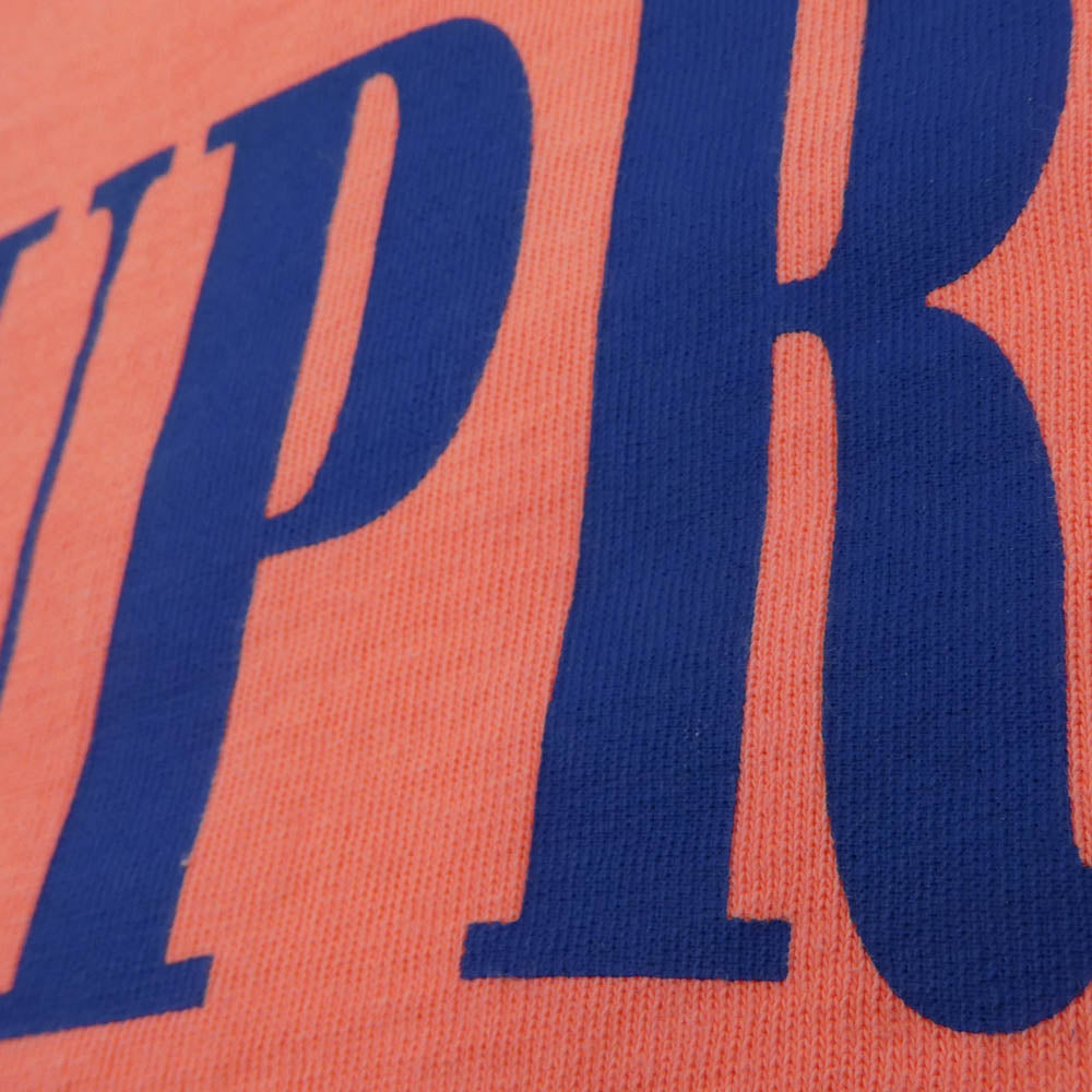 Supreme シュプリーム 15SS Coliseum Top コロシアム ヘビーオンス スラブコットンボディー 半袖 Tシャツ 蛍光オレンジ系 M【中古】