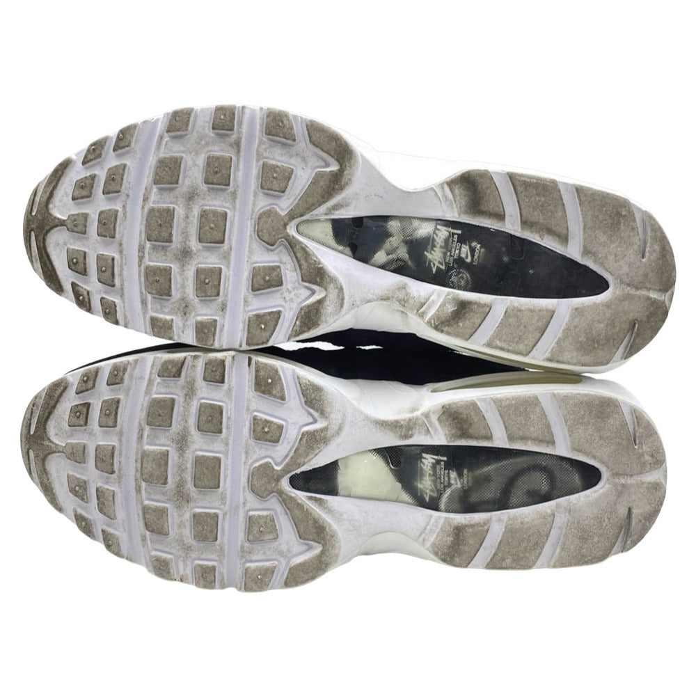 NIKE ナイキ 15AW 834668-001 × Stussy Air Max 95 BLACK 2015 35周年記念 ステューシー エアマックス95 ブラック ローカット スニーカー ブラック系 27.5cm【中古】