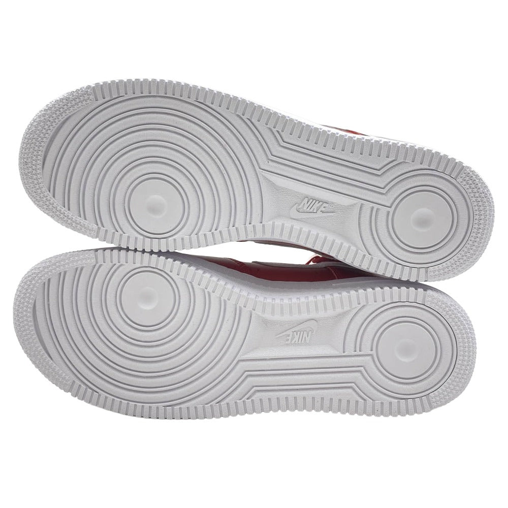 Supreme シュプリーム 14AW 698696-610 × Nike Air Force 1 High World Famous Red【フェイクバスターズ鑑定済】ナイキ エアフォース1 ハイ ワールドフェイマス ハイカット スニーカー レッド系 27.5cm【新古品】【未使用】【中古】