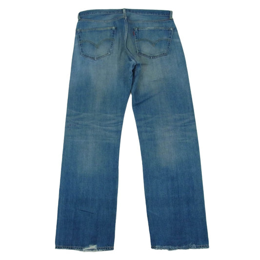 JUNYA WATANABE COMME des GARCONS MAN ジュンヤワタナベコムデギャルソンマン 20SS WE-P204 Wネーム ダメージ加工 リペア加工 501XX ストレート デニム パンツ インディゴブルー系 M【中古】