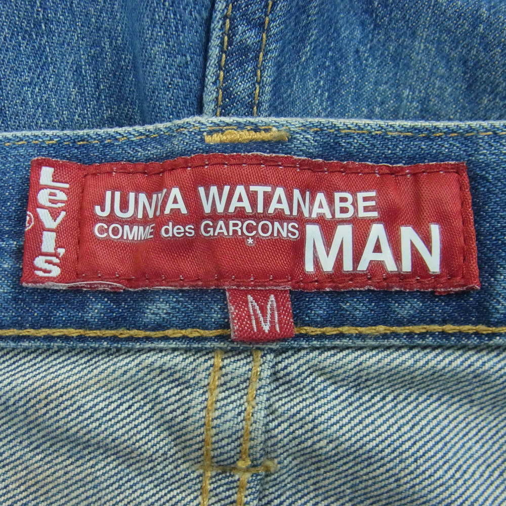 JUNYA WATANABE COMME des GARCONS MAN ジュンヤワタナベコムデギャルソンマン Levi's リーバイス 20SS WE-P202 501XX 1947年モデル カスタマイズ リペア加工 綿デニム製品加工 パンツ インディゴブルー系 W32 L32【中古】