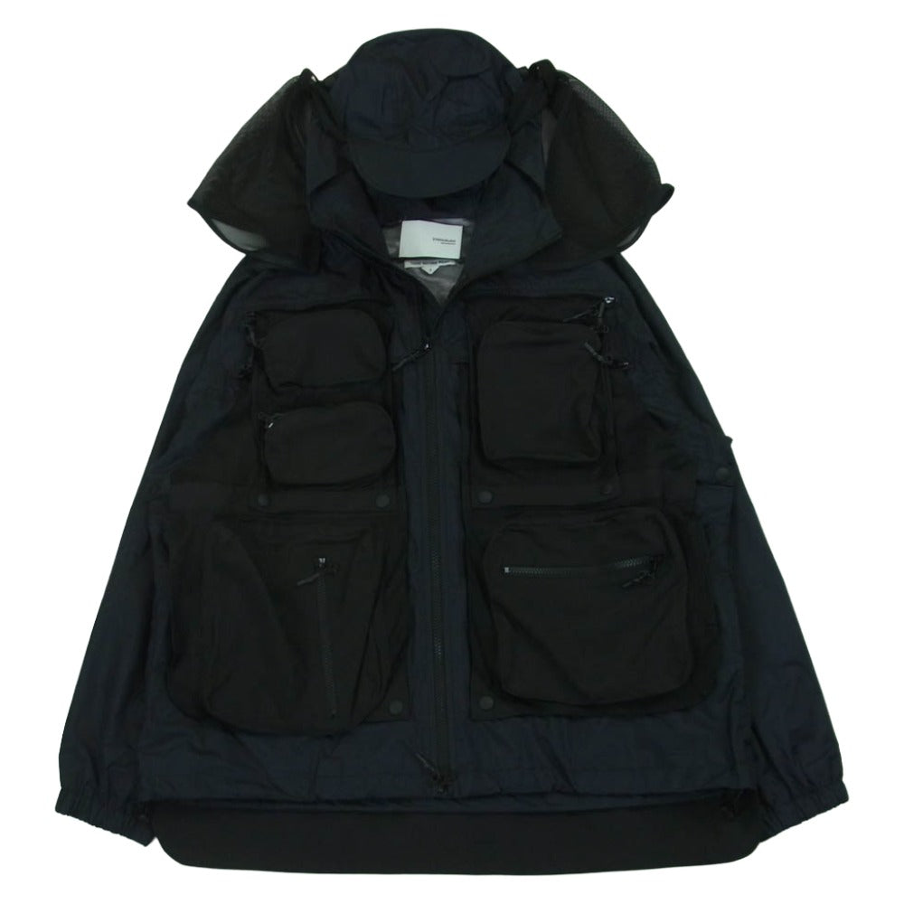 yoshio kubo ヨシオクボ YKS22506 MAGAZINE POCKET BL マガジンポケット タクティカル ブルゾン マウンテン パーカー ダークネイビー系 ブラック系 2【中古】