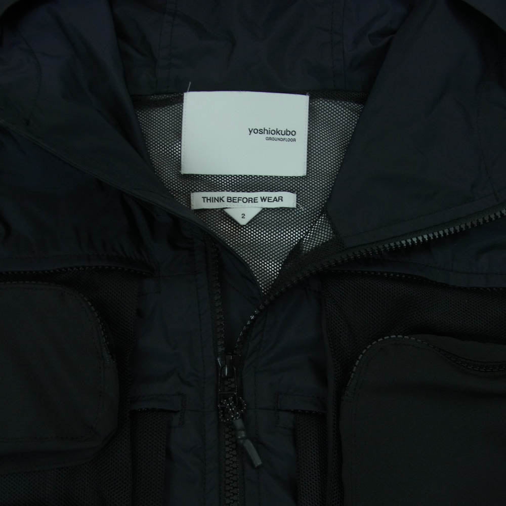 yoshio kubo ヨシオクボ YKS22506 MAGAZINE POCKET BL マガジンポケット タクティカル ブルゾン マウンテン パーカー ダークネイビー系 ブラック系 2【中古】