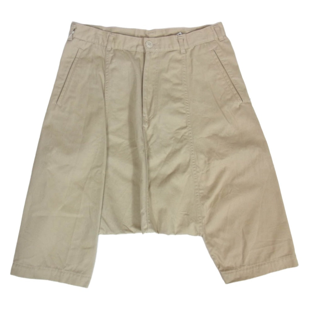 COMME des GARCONS コムデギャルソン RI-P008 コムコム サルエル ショート ハーフ パンツ ベージュ系 M【中古】