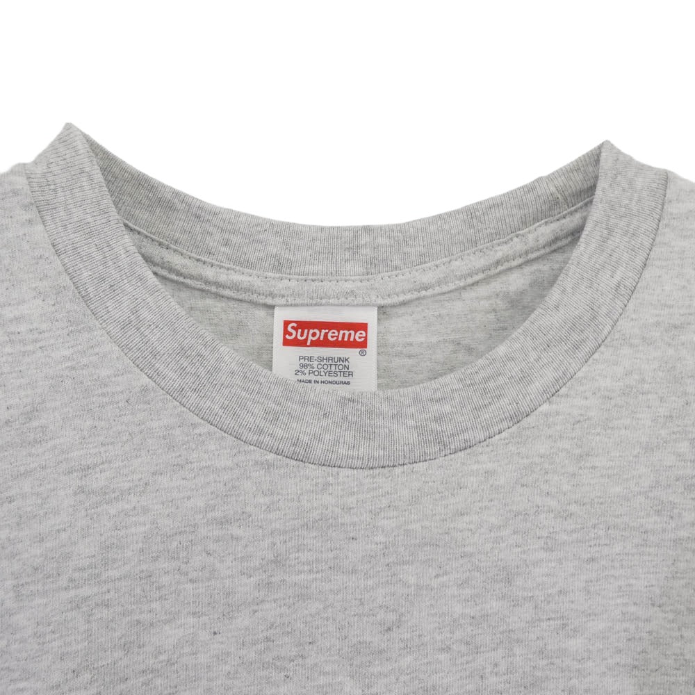 Supreme シュプリーム 25AW Stick Tee スティックティー Tシャツ 半袖 カットソー グレー系 L【美品】【中古】