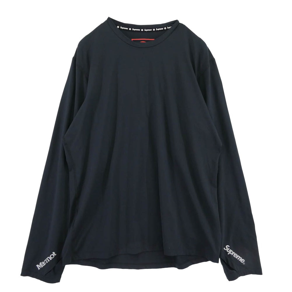 Supreme シュプリーム 25AW × Marmot マーモット Base Layer L/S Top ベースレイヤー 長袖トップス カットソー ブラック系 L【美品】【中古】