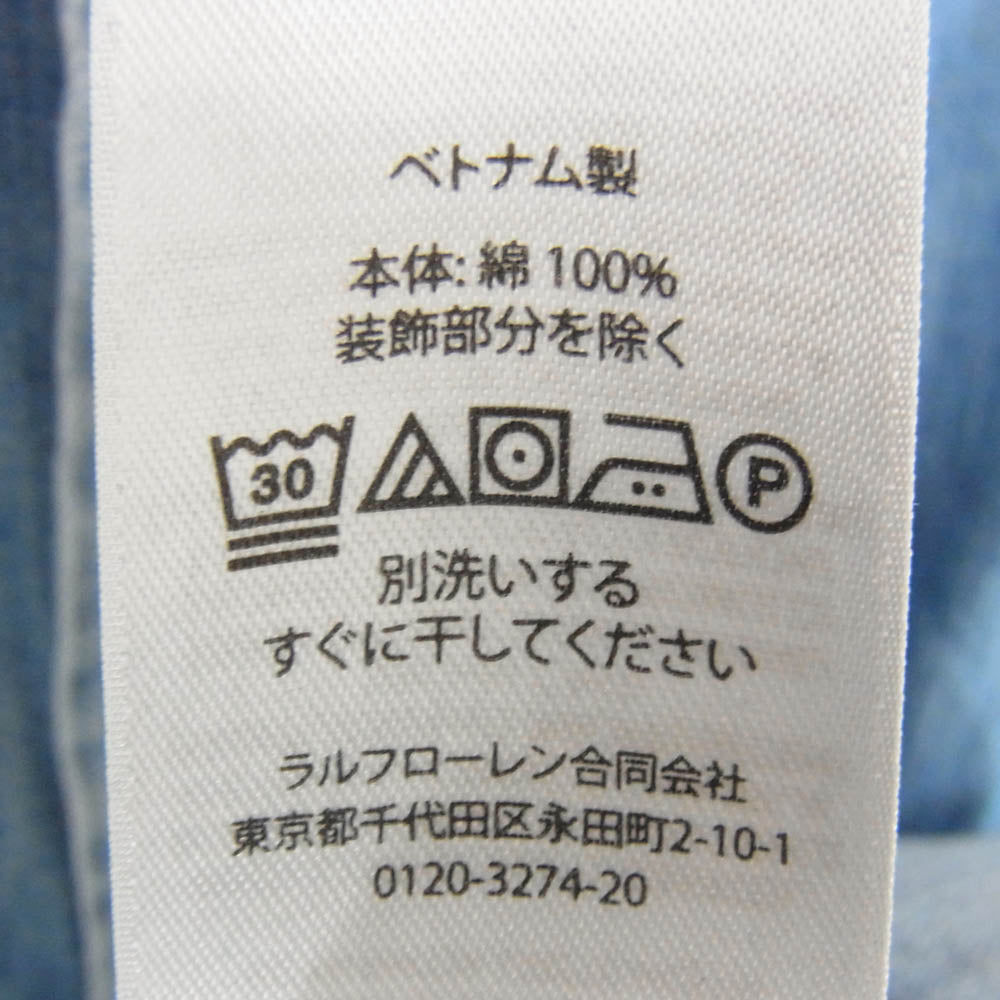 POLO RALPH LAUREN ポロ・ラルフローレン ボタンダウン BD デニム シャツ インディゴブルー系 S【中古】