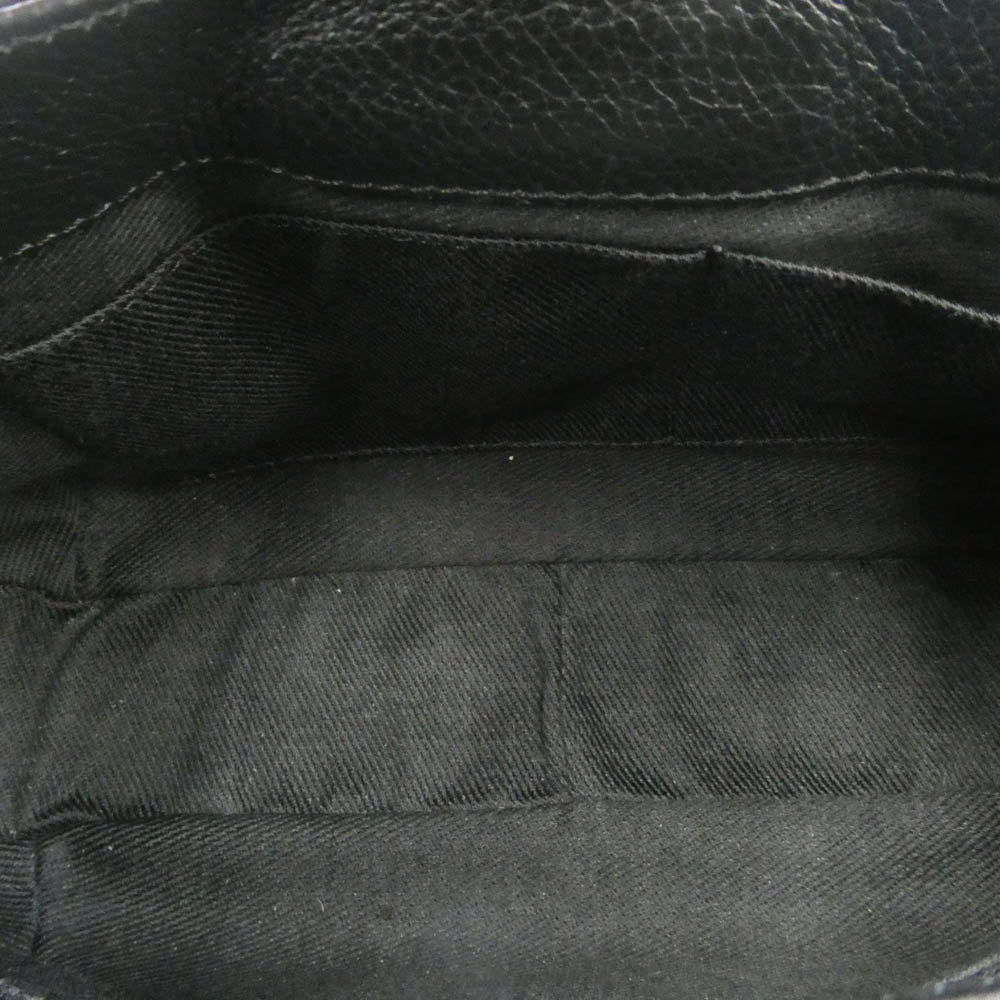 バーニーズニューヨーク 本革 トート ショルダー ハンド バッグ ブラック系【中古】