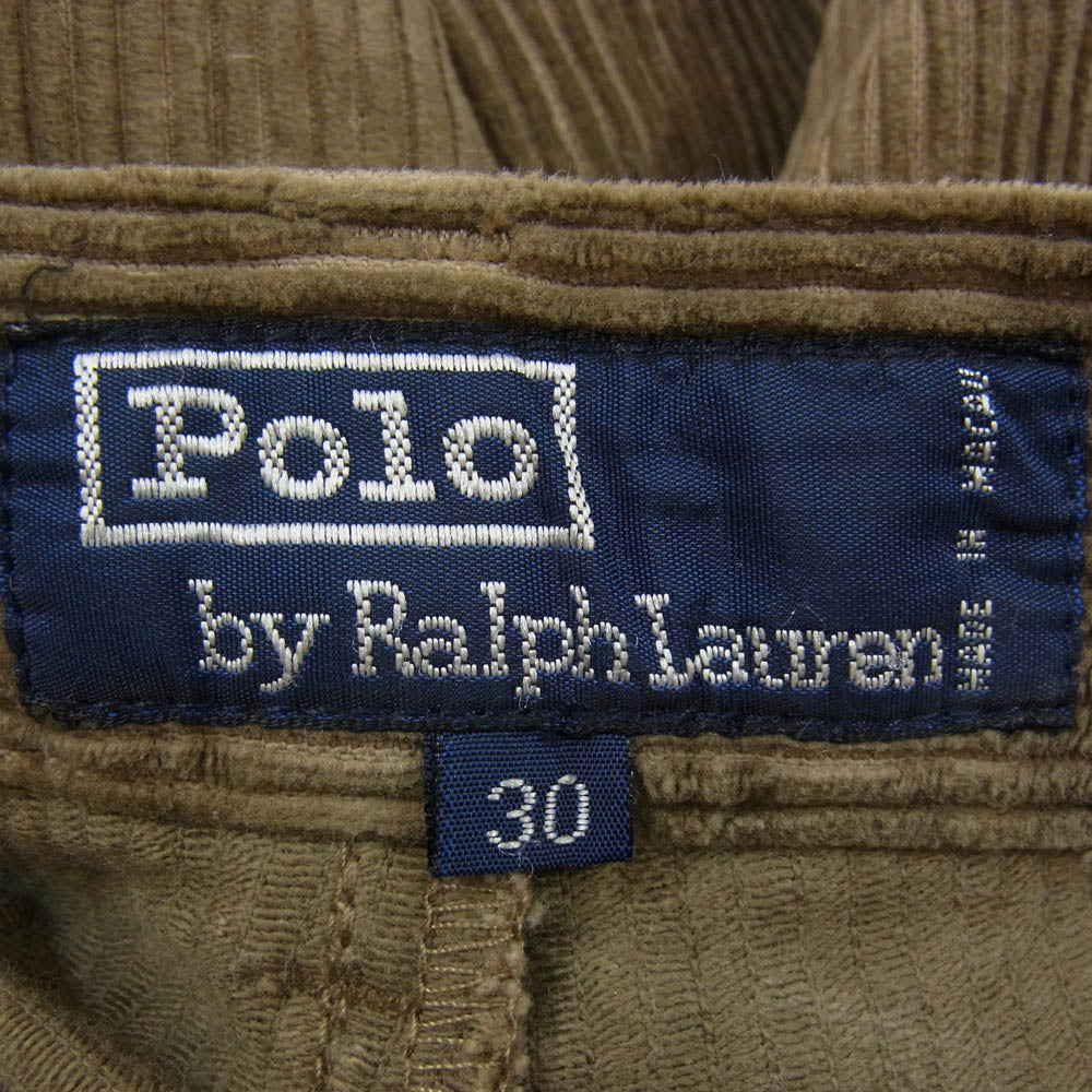 POLO RALPH LAUREN ポロ・ラルフローレン 2タック コーデュロイ パンツ ブラウン系 30【中古】