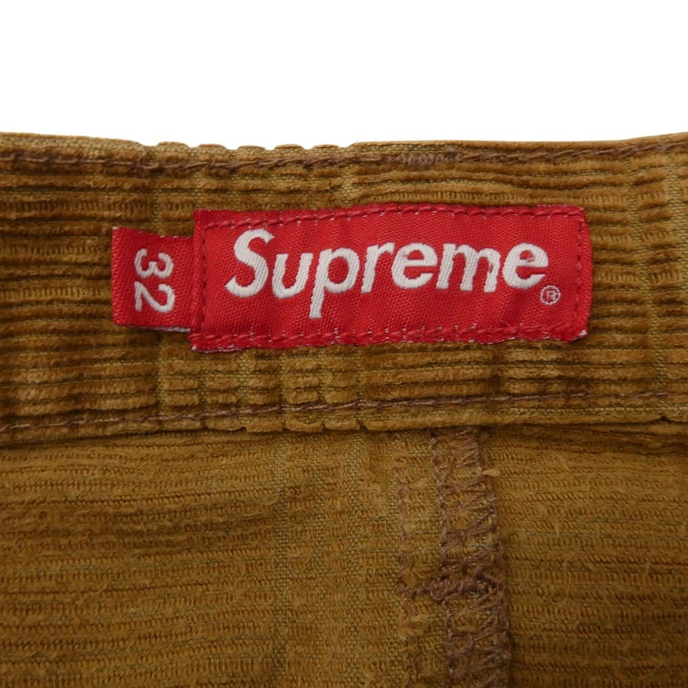 Supreme シュプリーム CORDUROY PANT コーデュロイ 5ポケット パンツ イエローブラウン系 32【中古】