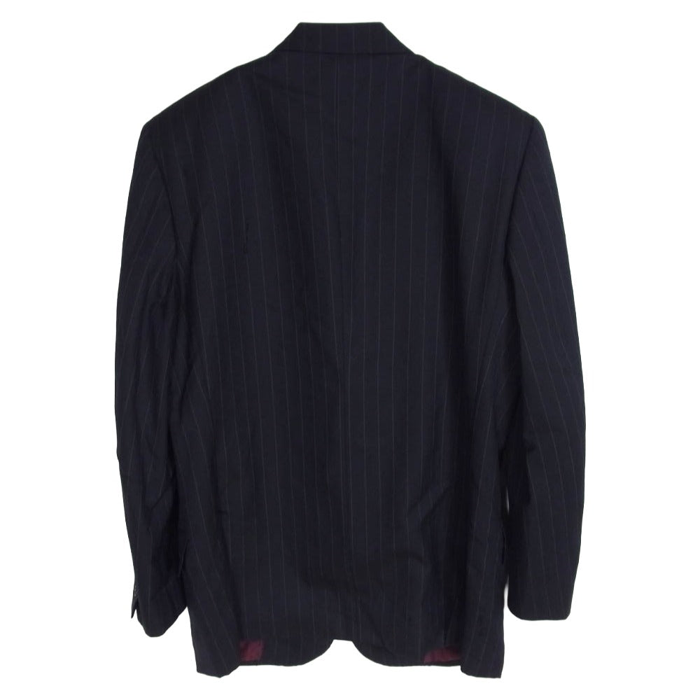 Brioni ブリオーニ PALATINO パラティーノ ウール ストライプ テーラード ジャケット ブラック系 40【中古】
