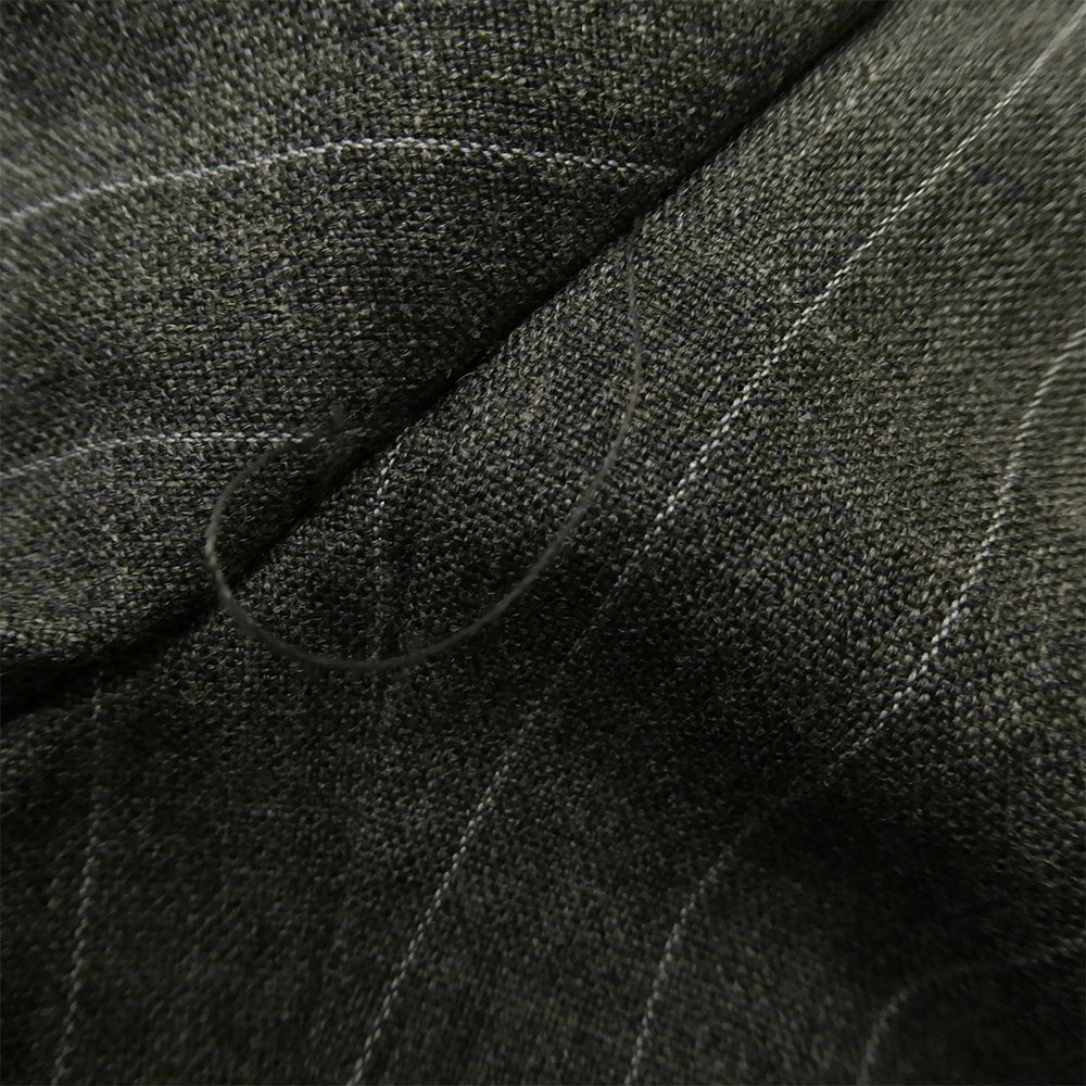 Brioni ブリオーニ PIUMA ストライプ 3ボタンスーツ セットアップ グレー系 EU50 / US40 【中古】