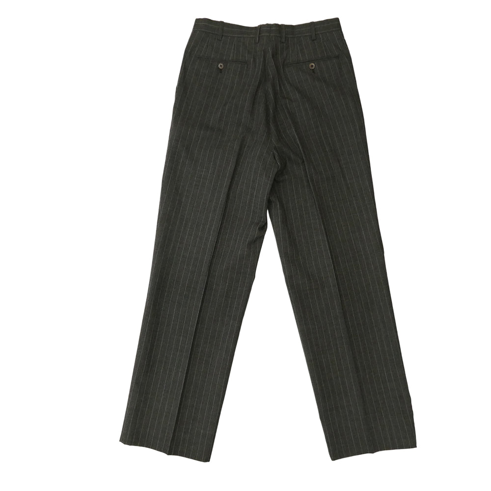 Brioni ブリオーニ PIUMA ストライプ 3ボタンスーツ セットアップ グレー系 EU50 / US40 【中古】