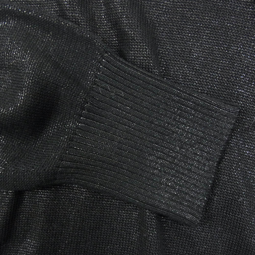 TOM FORD トムフォード TFK110 シルクニット クルーネック セーター ブラック系 48【美品】【中古】