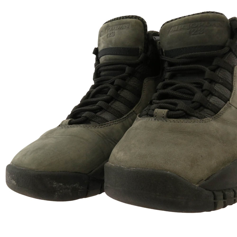 NIKE AIR JORDAN ナイキ ジョーダン 310805-002 Air Jordan 10 Dark Shadow エアジョーダン 10 ダークシャドウ スニーカー カーキ系 ブラック系 28cm【中古】