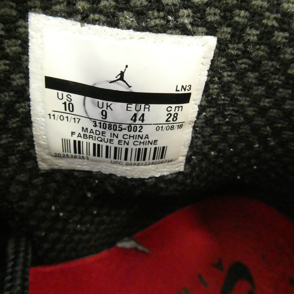 NIKE AIR JORDAN ナイキ ジョーダン 310805-002 Air Jordan 10 Dark Shadow エアジョーダン 10 ダークシャドウ スニーカー カーキ系 ブラック系 28cm【中古】