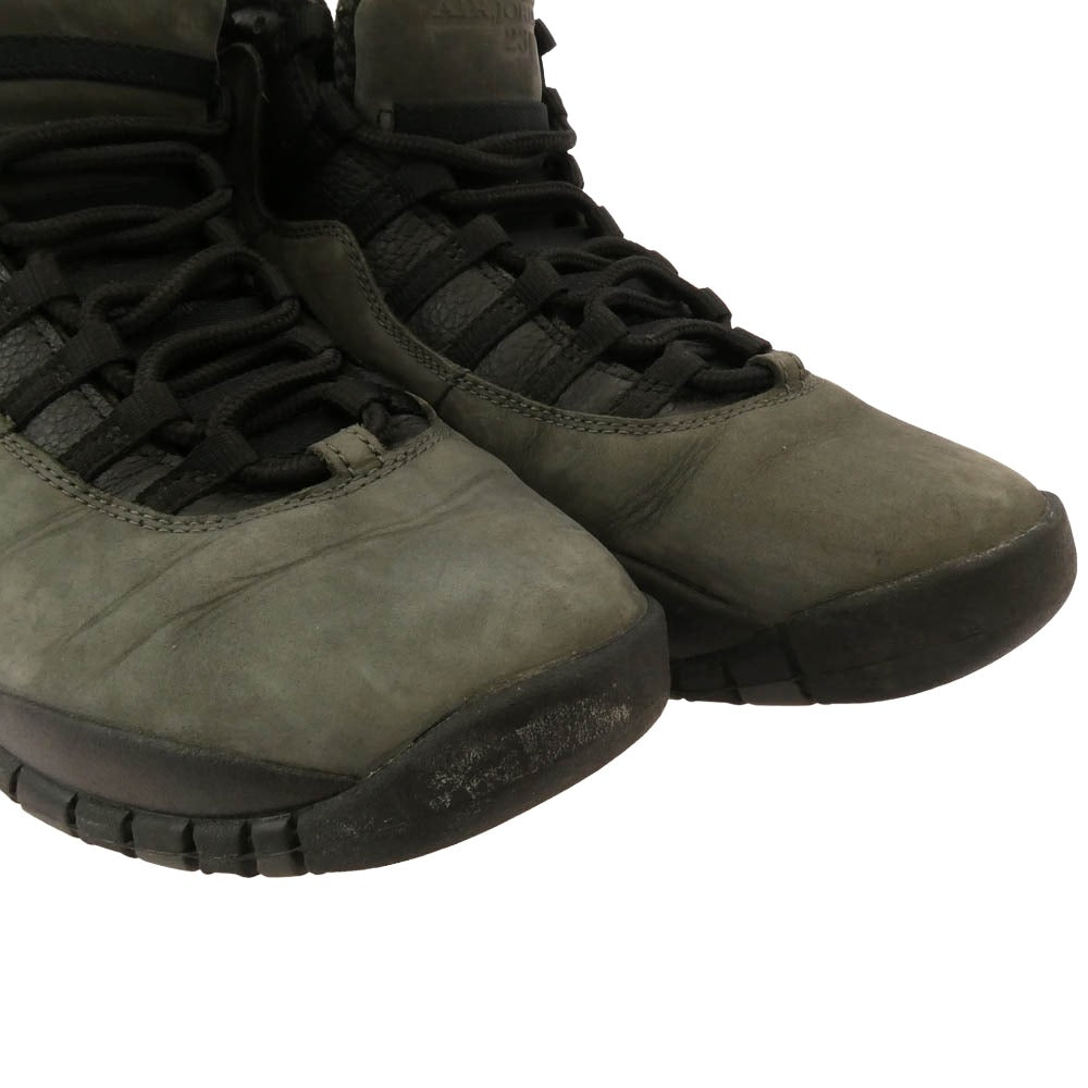 NIKE AIR JORDAN ナイキ ジョーダン 310805-002 Air Jordan 10 Dark Shadow エアジョーダン 10 ダークシャドウ スニーカー カーキ系 ブラック系 28cm【中古】