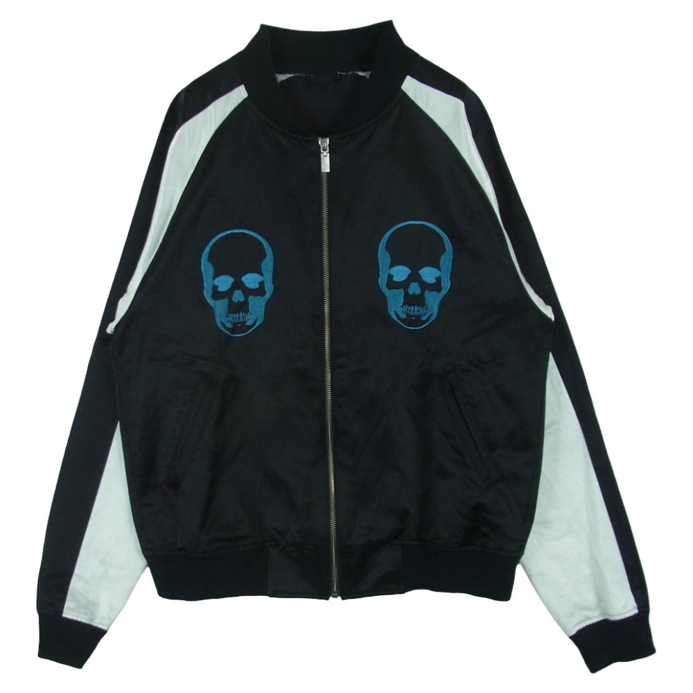 ルシアン ペラフィネ G10LP101 レーヨン スカル スカジャン ブルゾン ブラック系 ホワイト系 M【中古】