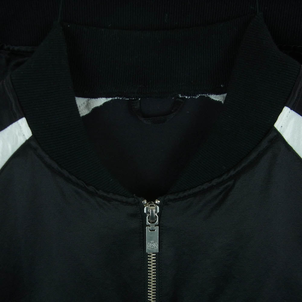 ルシアン ペラフィネ G10LP101 レーヨン スカル スカジャン ブルゾン ブラック系 ホワイト系 M【中古】