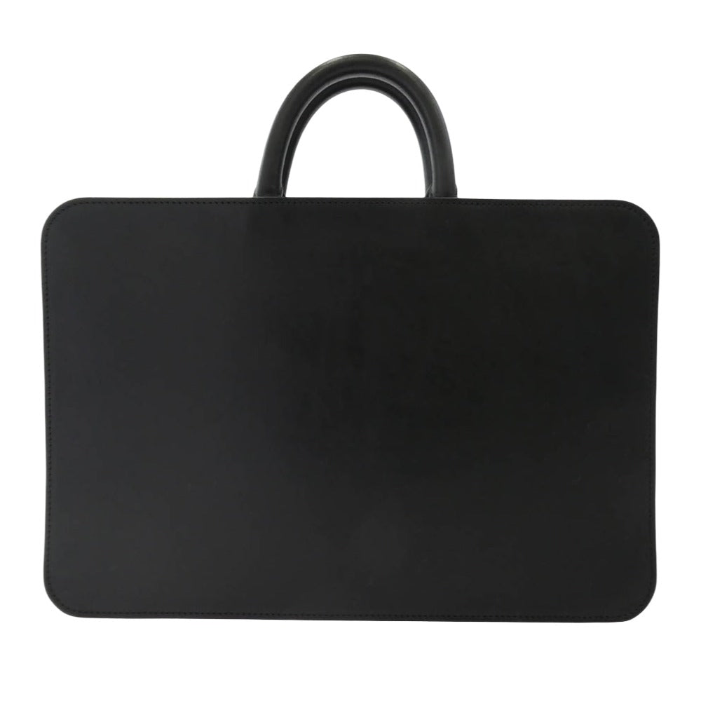 土屋鞄 BL0901BK ブラックヌメ スクエアバッグ レザーブリーフケース ブラック系【中古】