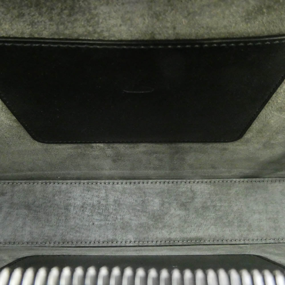 土屋鞄 BL0901BK ブラックヌメ スクエアバッグ レザーブリーフケース ブラック系【中古】