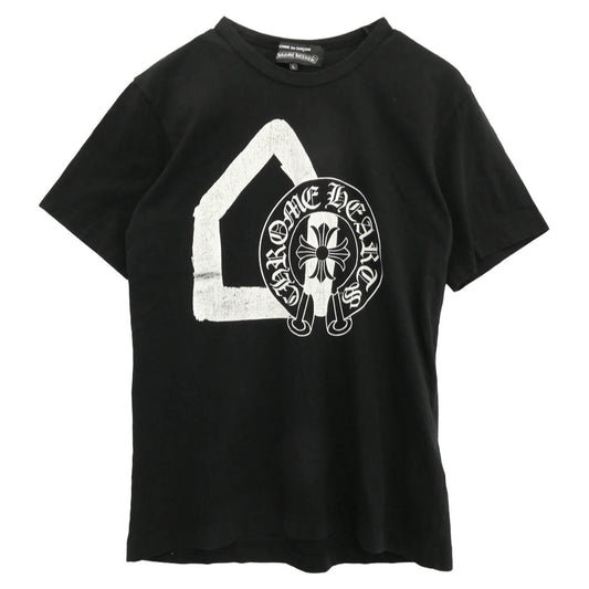 CHROME HEARTS クロムハーツ（原本無） ZI-T002 Dover Street Market ドーバーストリートマーケット ホースシューロゴ 半袖 Tシャツ ブラック系 L【中古】