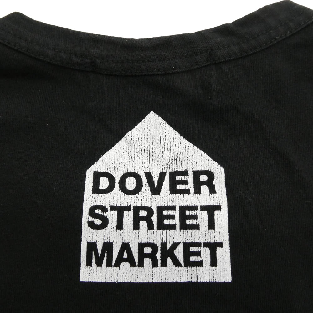 CHROME HEARTS クロムハーツ（原本無） ZI-T002 Dover Street Market ドーバーストリートマーケット ホースシューロゴ 半袖 Tシャツ ブラック系 L【中古】