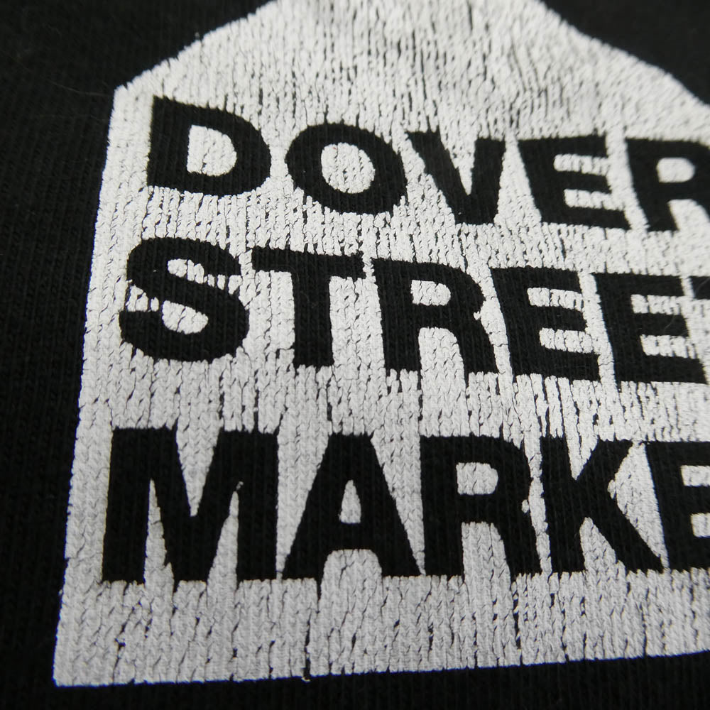 CHROME HEARTS クロムハーツ（原本無） ZI-T002 Dover Street Market ドーバーストリートマーケット ホースシューロゴ 半袖 Tシャツ ブラック系 L【中古】