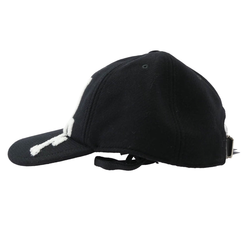 MONCLER モンクレール I209U3B00005 BASEBALL ウール ベースボール キャップ 帽子 ブラック系 UNI【極上美品】【中古】