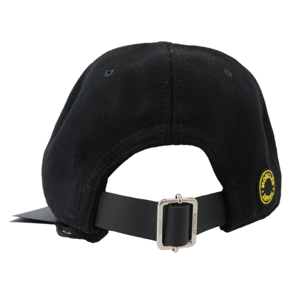 MONCLER モンクレール I209U3B00005 BASEBALL ウール ベースボール キャップ 帽子 ブラック系 UNI【極上美品】【中古】